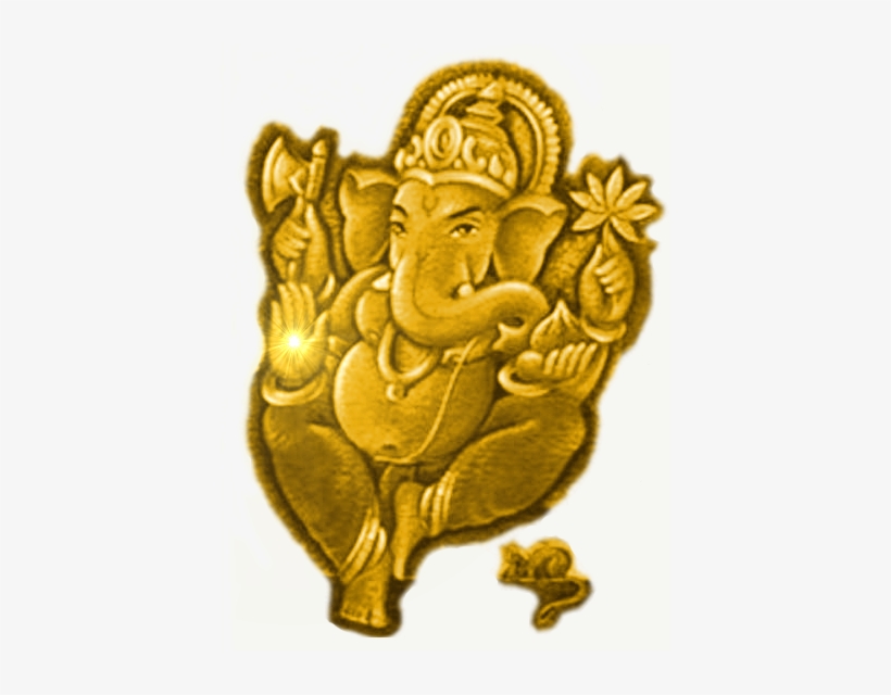 Shri Ganesh, Lord Of Vedic Astrology - Welcome Pic Ganesh Gold Png, transparent png #2481308