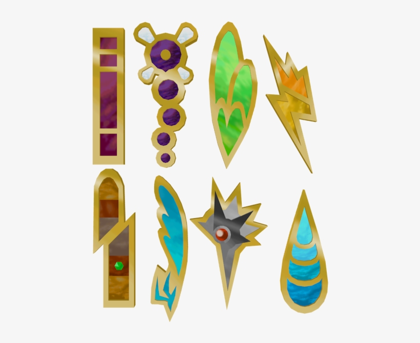 Download Zip Archive - Pokemon Black And White Badges, transparent png #2481339