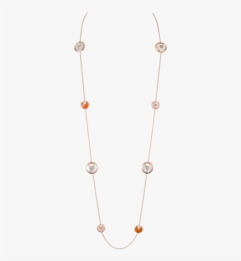 Amulette De Cartier Necklace, Xs And Small Models Pink - Amulettes Cartier Sautoir, transparent png #2481446