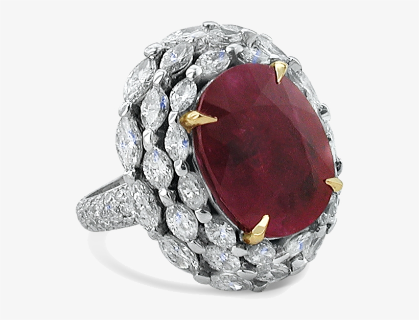 Cad Man Jewellery Ruby Ring Front - Ring, transparent png #2481818