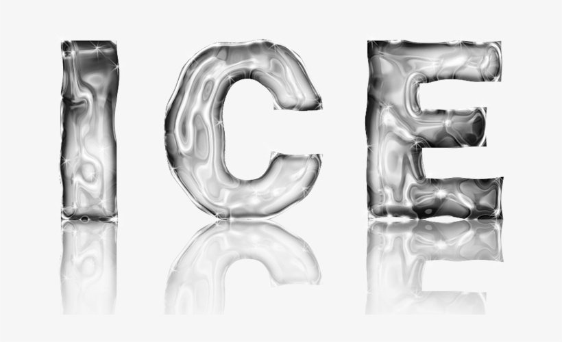 Ice, Cold, Ice Text, Design, Holiday, Photoshop - Monochrome, transparent png #2482869