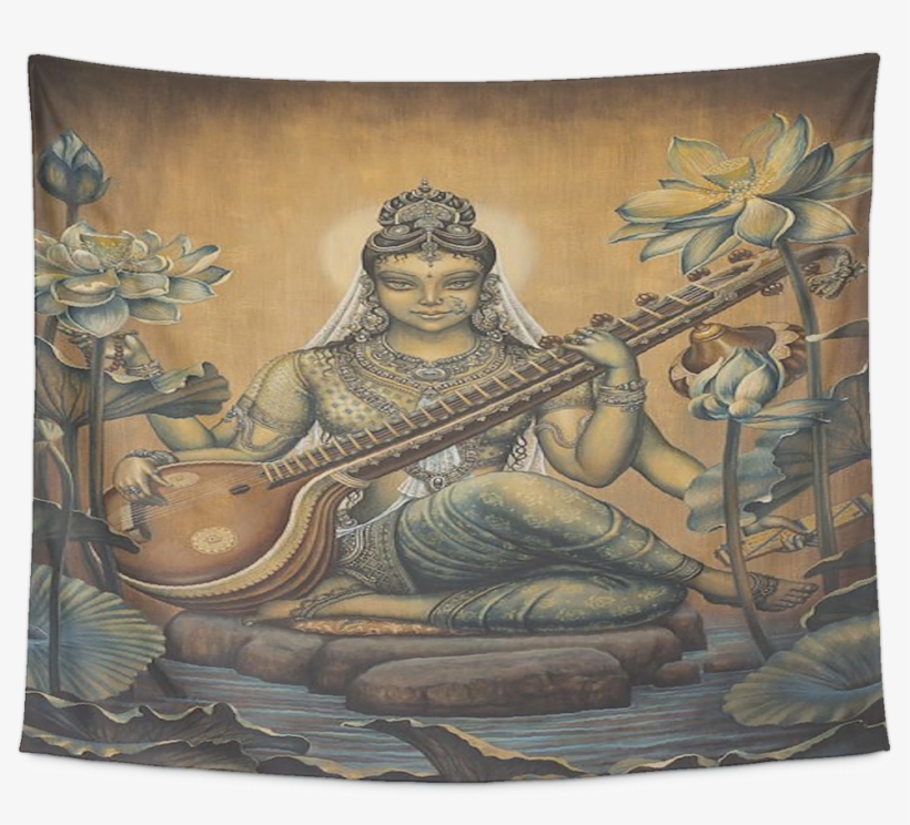 Hindu Goddess Deity Saraswati Divine Feminine New Age - Sarasvati Shakti, transparent png #2483521