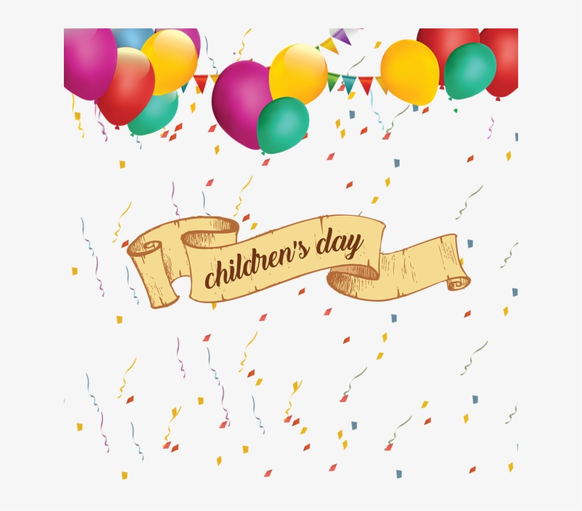 Image Transparent Ballon Vector Balloon Ribbon - Children's Day, transparent png #2483740