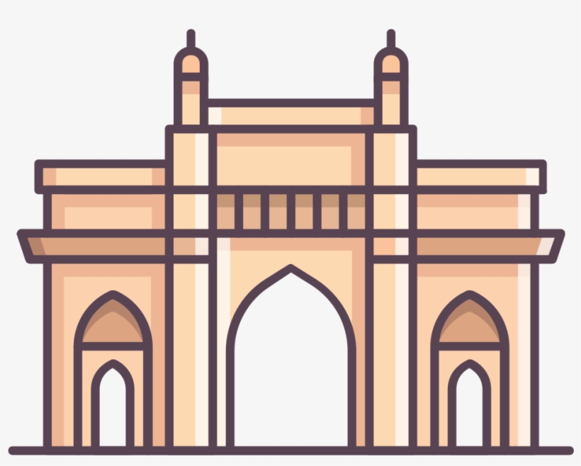 Gate At Getdrawings Com Free For Personal - Drawing Gateway Of India, transparent png #2484105