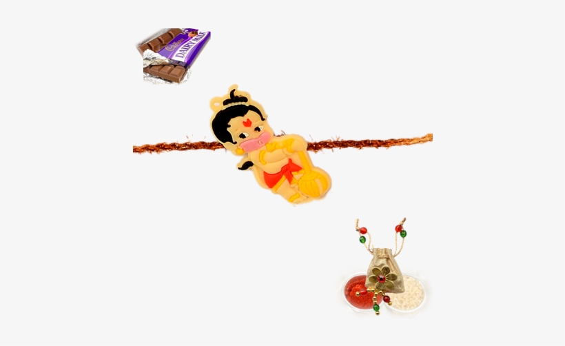Awesome Bal Hanuman Rakhdi - Designs Of Handmade Rakhi, transparent png #2484143