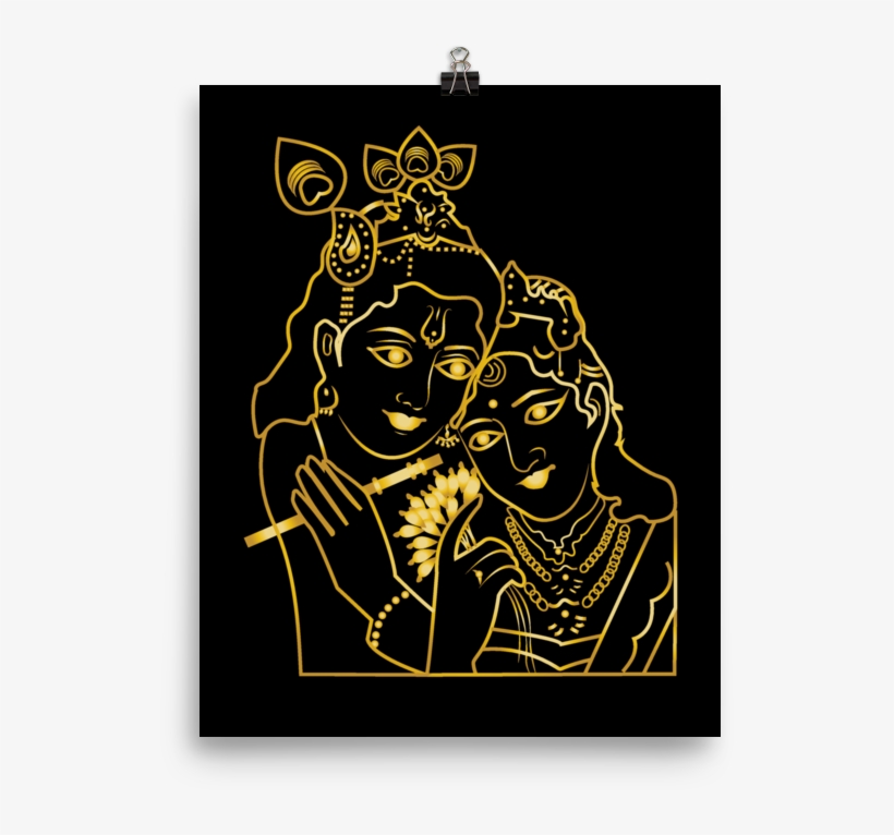 Radha Krishna Photo Paper Poster - Illustration, transparent png #2484250