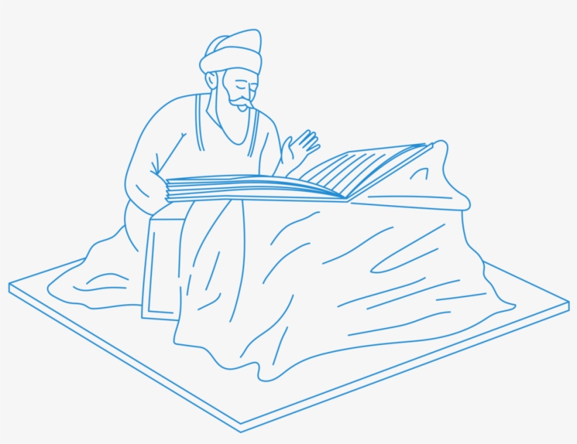 Partap Illos-01 - Sikh Drawing Prayer, transparent png #2484494