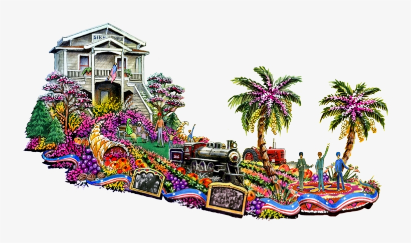 An Artist's Rendering Of The Future, First-ever Sikh - First Rose Parade Floats, transparent png #2484520