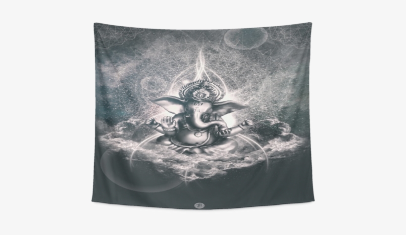 Hindu God Deity Ganesha Spiritual Wall Art Tapestry - Art, transparent png #2484760