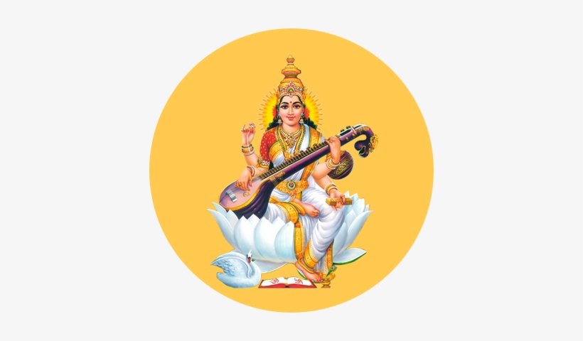 Lalitha Lakshmi 🚩 - Goddess Saraswati - Poster - 11 X 9 Inches - Unframed, transparent png #2484918