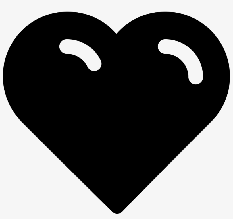 Heart Shaped Symbol - Heart Black Icon, transparent png #2485076