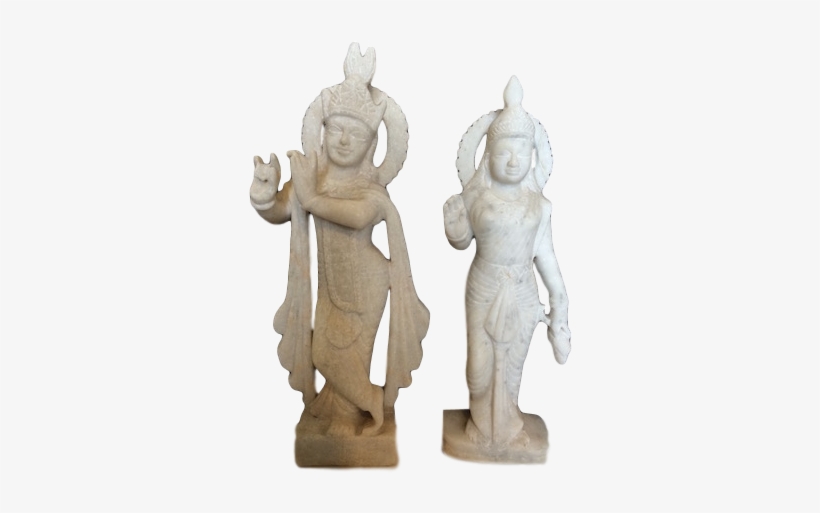 Pair Of Murti Krishna And Radha - Figurine, transparent png #2485708