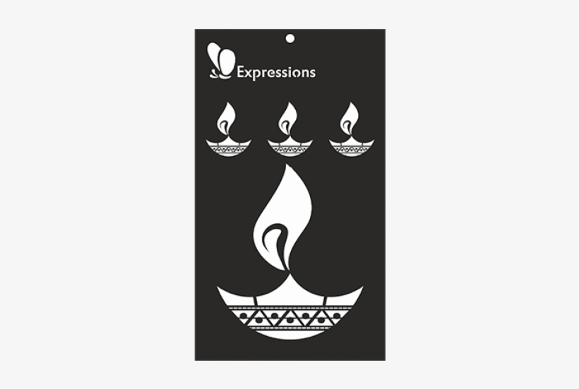 Expressions Craft Stencils Deepam - Craft, transparent png #2485711