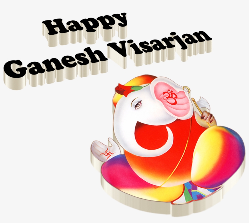 Happy Ganesh Visarjan - Illustration, transparent png #2485876