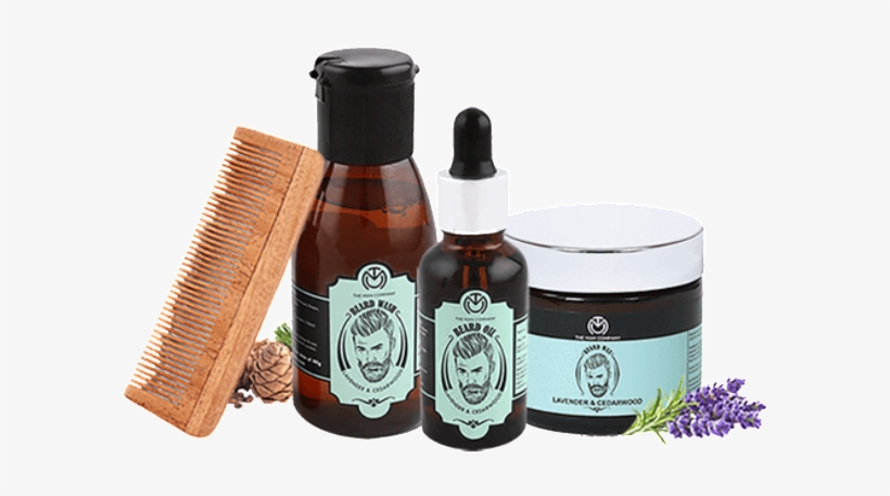 The Mountain Man - Man Company Beard Oil- Lavender & Cedarwood - 30ml, transparent png #2485950