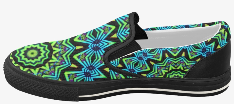 Tribal Mandala Women's Slip-on Canvas Shoes - Tribal Colors Rectangular Pillow - Small (17" X 12"), transparent png #2487634