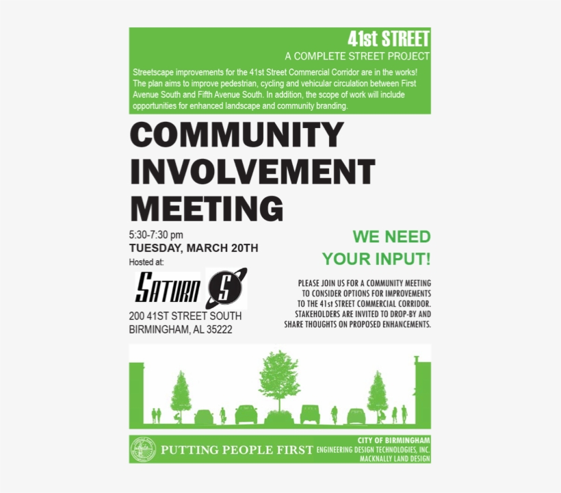 41st Street Community Involvement Meeting - Saturn, transparent png #2487727