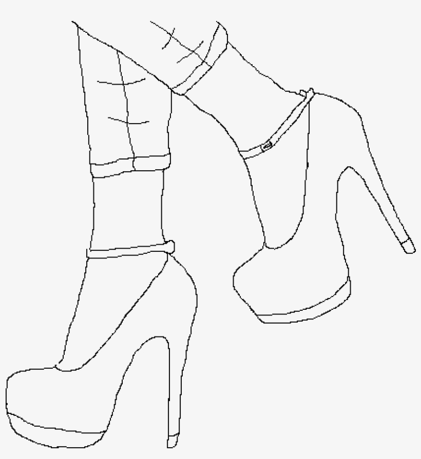 Pixilart - High Heels To Draw, transparent png #2487830