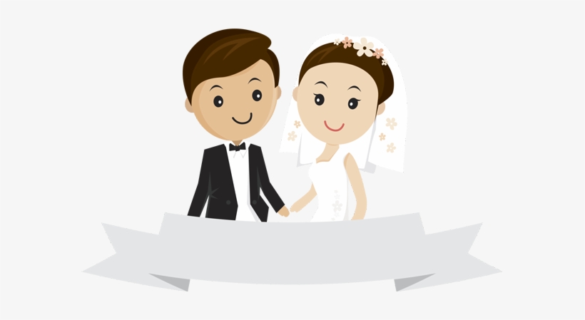 Happy Wedding - Background Wedding Cartoon, transparent png #2487936