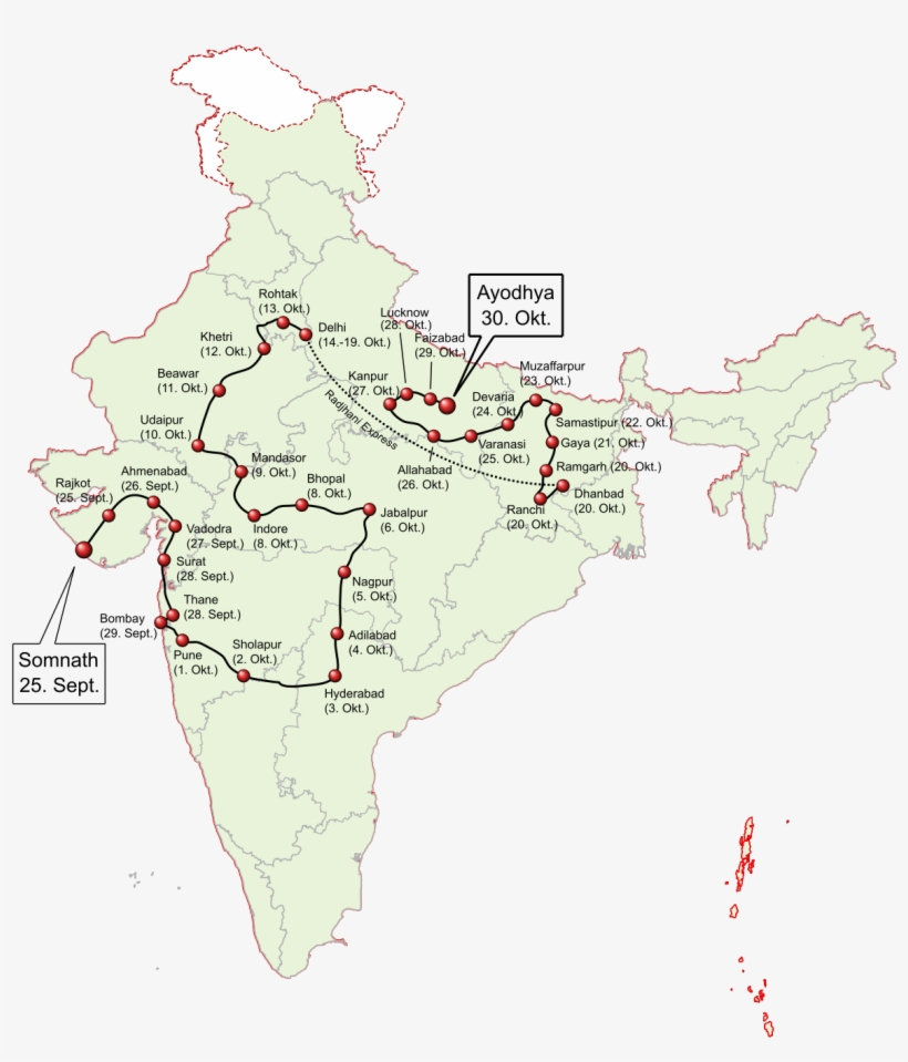 Somnath To Ayodhya Rath Yatra, transparent png #2488581
