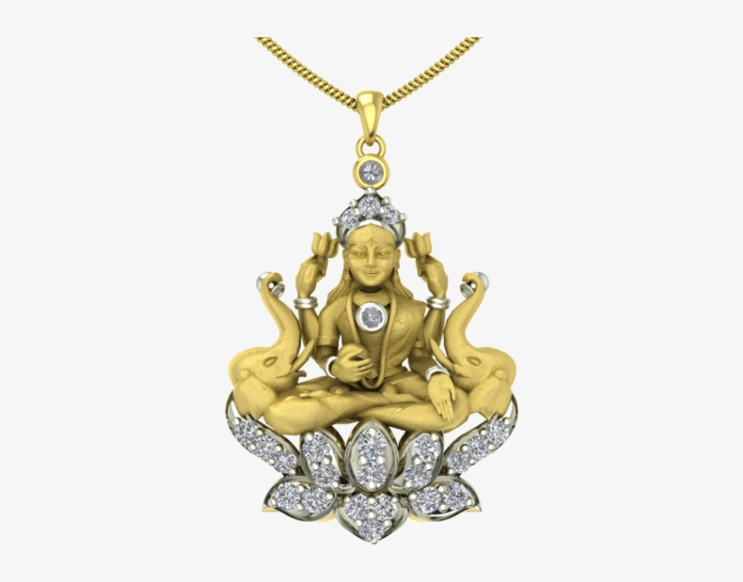 Lakshmi 3d God Pendant - Pendant, transparent png #2488987