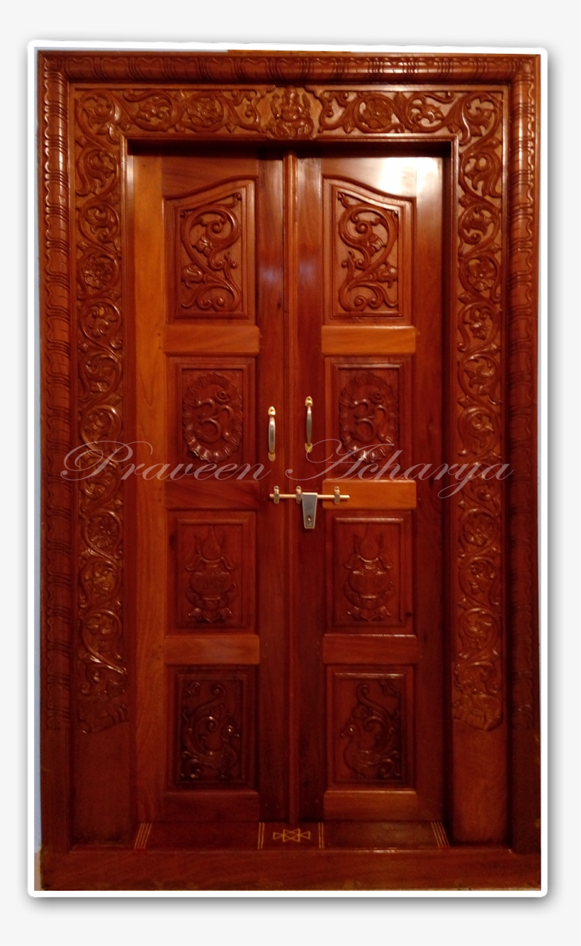 Wooden Polish Work - Home Door, transparent png #2490247