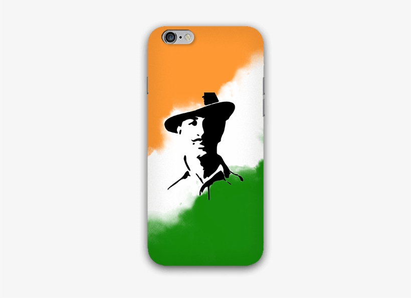 Bhagat Singh With Indian Tricolor Iphone 6 Plus Mobile - All India Youth Federation, transparent png #2490794