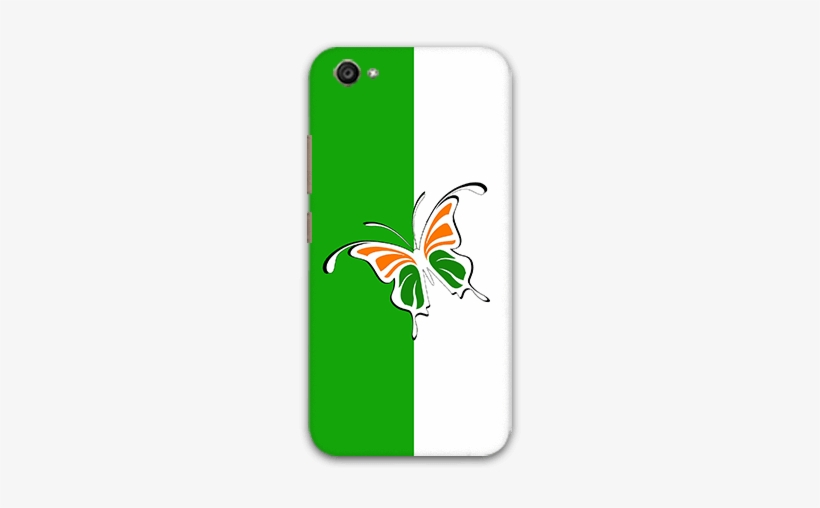 Butterfly In India Tricolor Vivo V5 Plus Mobile Back - Mobile Phone, transparent png #2490905