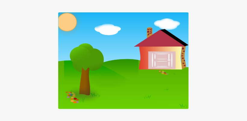 Fence Garden Lawn Clip Art - Backyard Clipart, transparent png #2491015