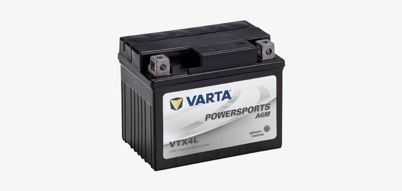 Vtx4l - Varta Vtx4l Powersports 12v Battery, transparent png #2491612