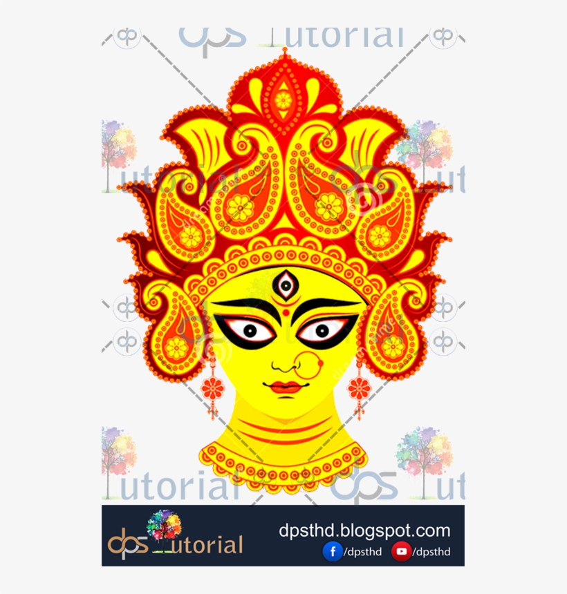 Sample - Maa Durga Face Png, transparent png #2491965
