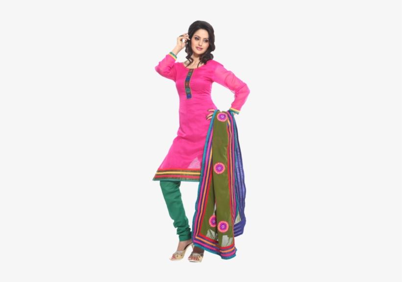 Ladies Plain Salwar Suit Material, Fabric - Surat Textile Market, transparent png #2492059