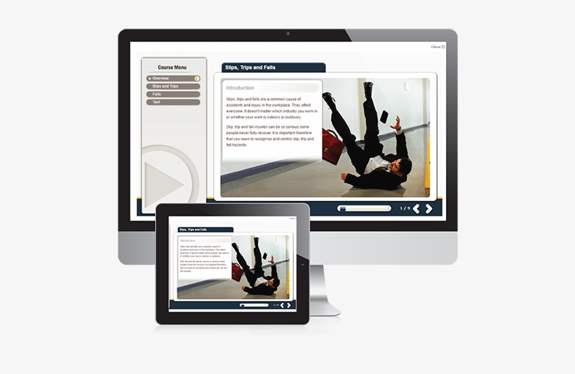Slips, Trips And Falls Online Training - Safety, transparent png #2493228