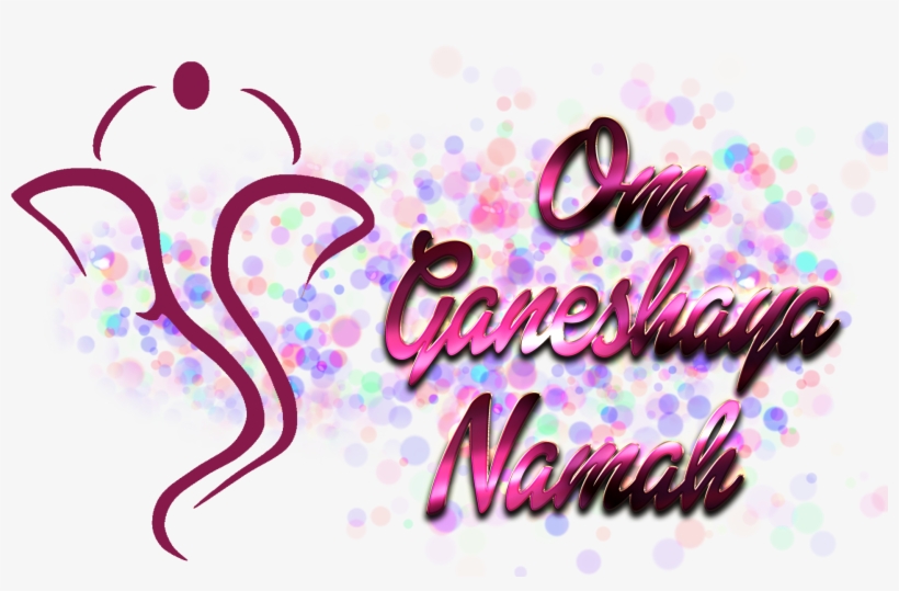 Om Ganeshaya Namah Png - Om Ganeshay Namah Logo, transparent png #2493938