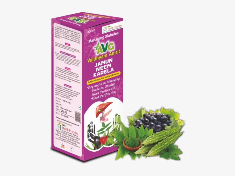 Juice For Those Who Care For Health - Jamun Neem Karela Juice, transparent png #2493946