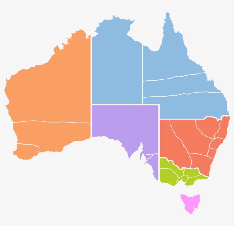 The Six Provinces And 23 Dioceses Of The - Map Of Australia Transparent, transparent png #2494481