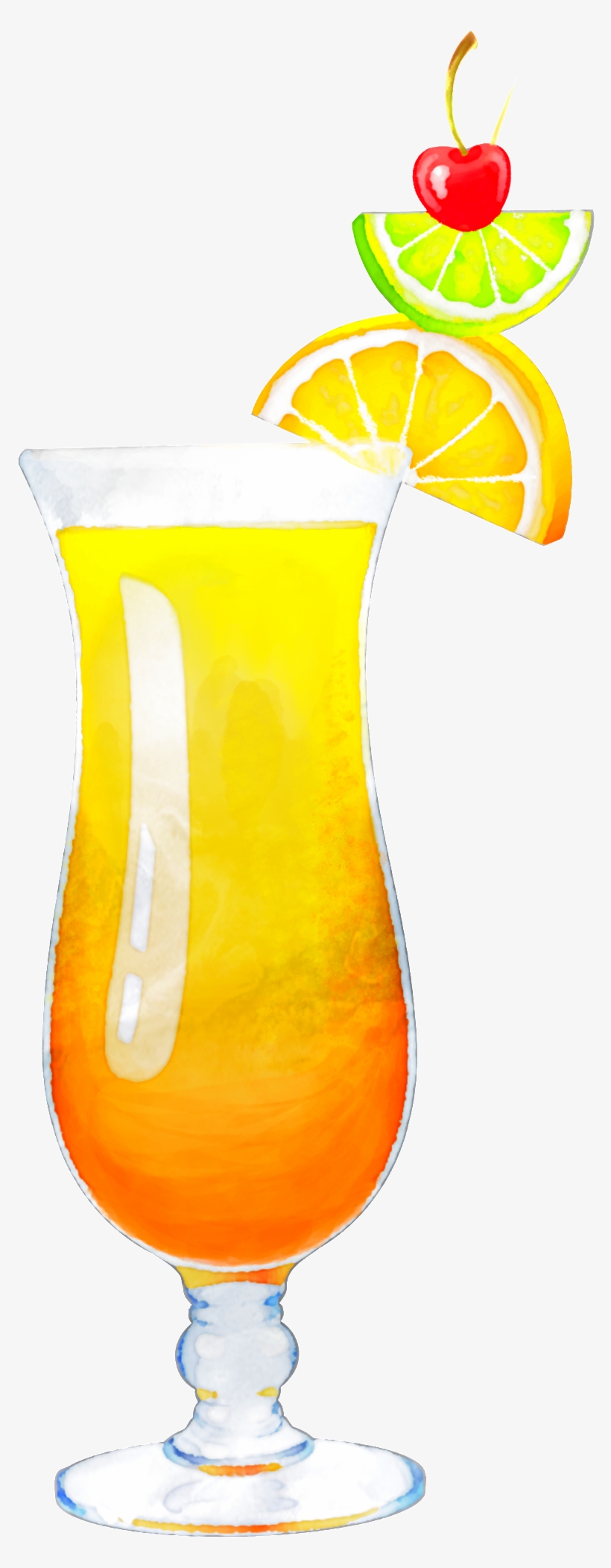 Hand Painted A Glass Of Orange Juice Png Transparent - Png Sex On The Beach, transparent png #2495153