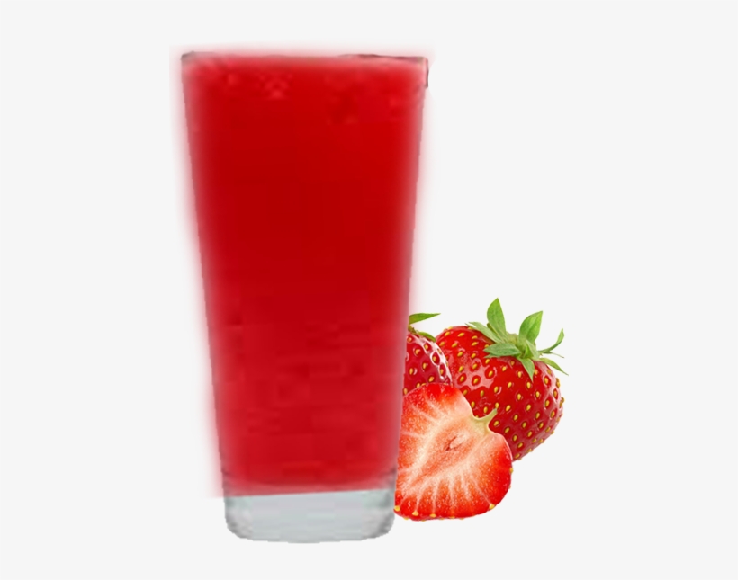 Strawberry Juice, Strawberry - Strawberry Juice Glass Png, transparent png #2495398