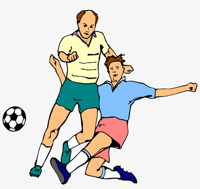 Madden Football Player Clip Art - Men Playing Soccer Clipart, transparent png #2495522