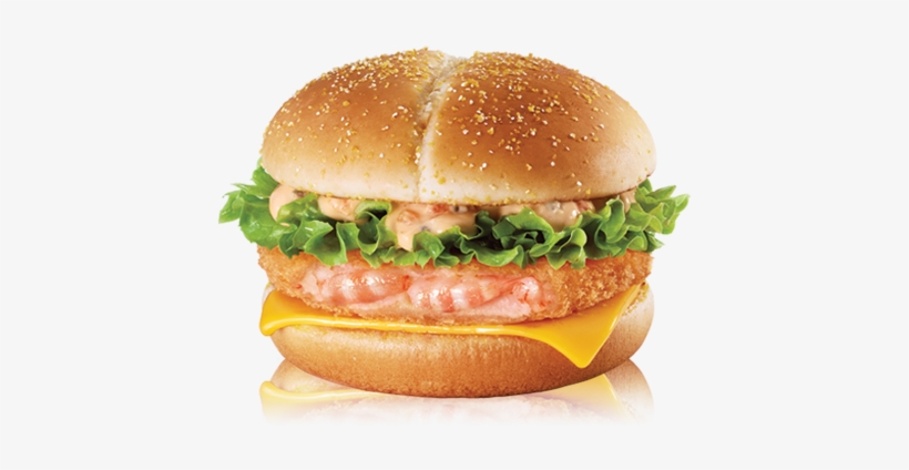 Deluxe Shrimp Burger - Korean Mcdonalds Shrimp Burger, transparent png #2495821