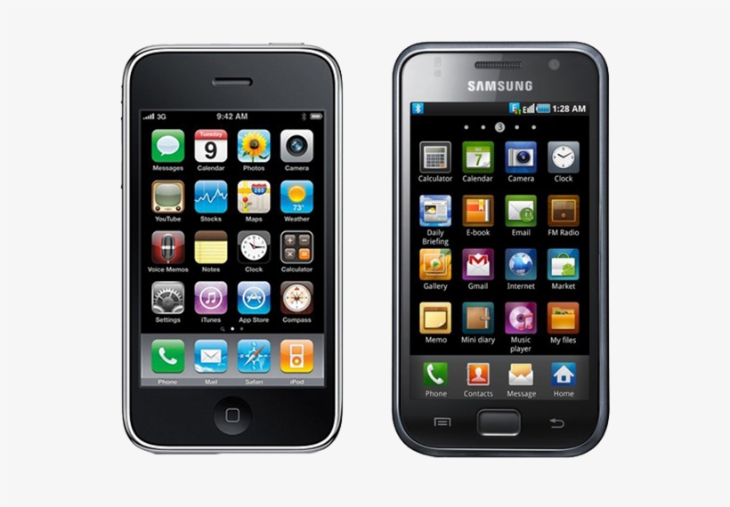 The Extent To Which Samsung Has Copied The Icon Design - Iphone 3gs, transparent png #2496416