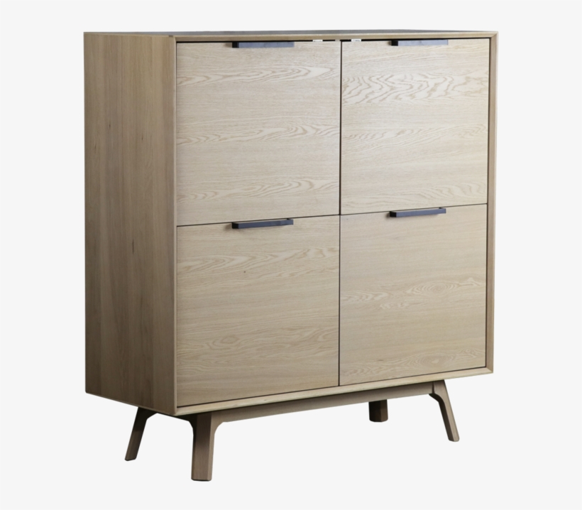 Magnus 4 Door Sideboard - Cômoda 4 Gavetas Retrô Completa Móveis, transparent png #2496756