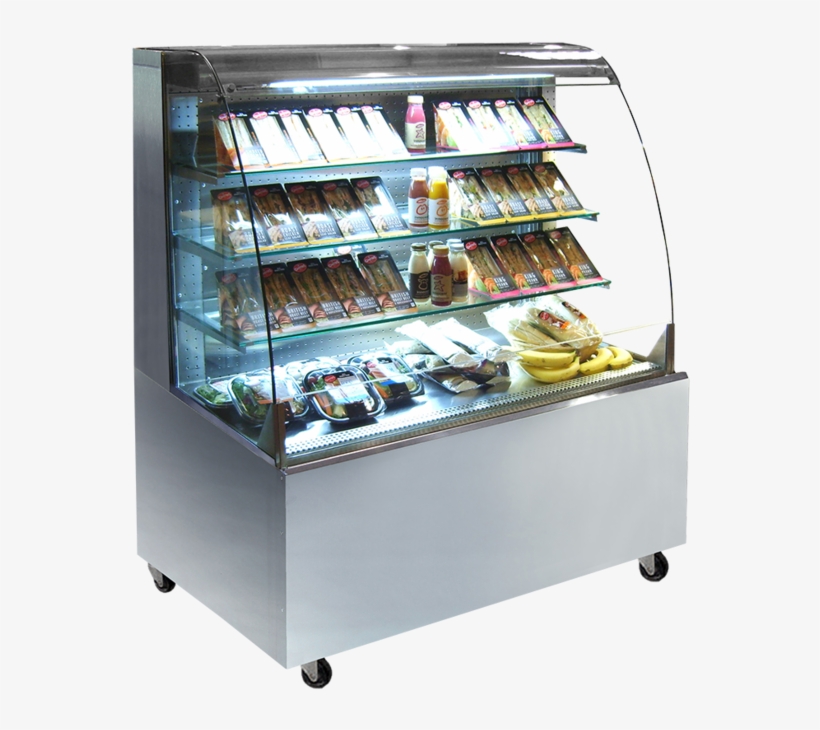 Display Fridge - Commercial Glass Grab And Go Refrigerator, transparent png #2497936