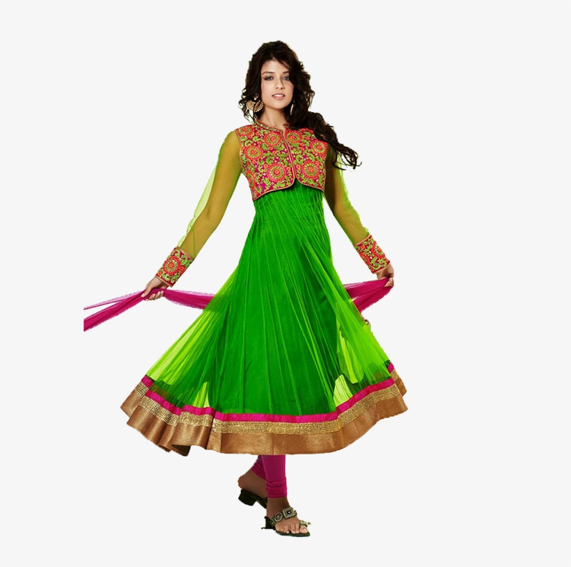 Suit Clipart Salwar Suit - Fancy Indian Frock Design 2018, transparent png #2498279