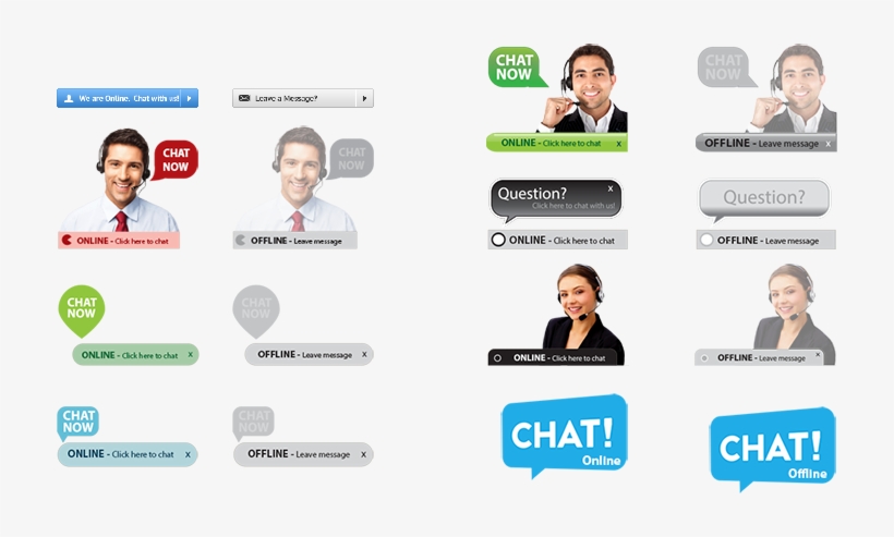 Live Chat Footer Buttons - Chat, transparent png #2498390