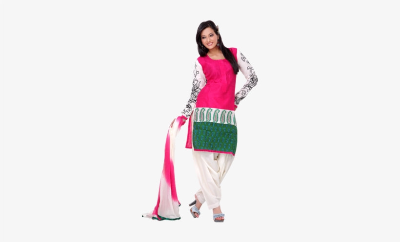 Ladies Salwar Kameez - Silk, transparent png #2498654