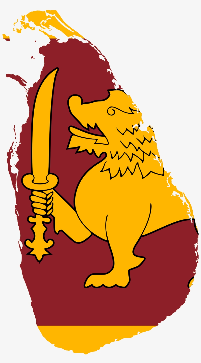 Clipart Resolution 1200*2111 - Sri Lanka Flag On Country, transparent png #2498932