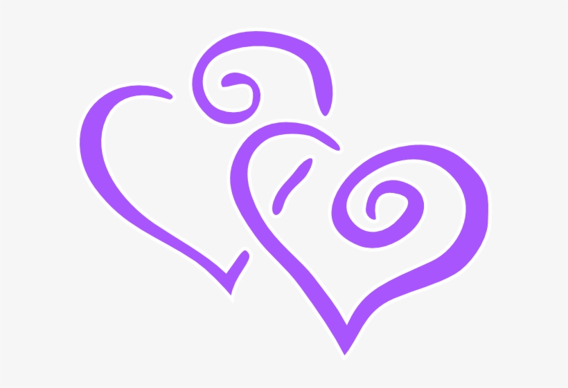 This Free Clipart Png Design Of Purple Heart Wedding, transparent png #2499202