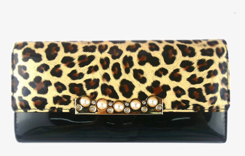 Zumeet Women's Leopard Pattern Mock Leather Wallet, transparent png #2499991
