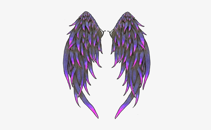 Cool Pictures Of Angels With Wings Angel Wings Png - Black And Purple Angel Wings, transparent png #250246